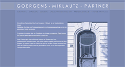Desktop Screenshot of goergens-miklautz.de