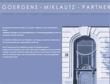 Tablet Screenshot of goergens-miklautz.de